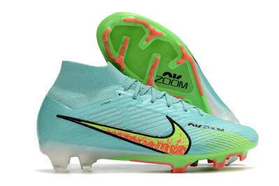 Men's Nike Air Zoom Mercurial Superfly 9 Elite FG Football Boots - Blue/Green/Black