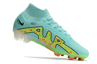 Men's Nike Air Zoom Mercurial Superfly 9 Elite FG Football Boots - Blue/Green/Black