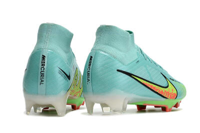 Men's Nike Air Zoom Mercurial Superfly 9 Elite FG Football Boots - Blue/Green/Black