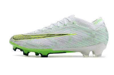 Unisex Nike Air Zoom Mercurial Vapor 15 Elite FG Football Boots - White/Green