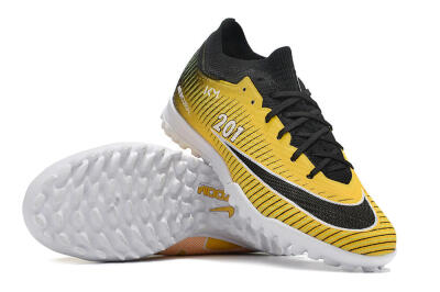 Unisex Nike Air Zoom Mercurial Vapor 15 Elite TF Football Shoes - Yellow/Black/White