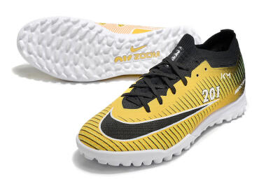Unisex Nike Air Zoom Mercurial Vapor 15 Elite TF Football Shoes - Yellow/Black/White