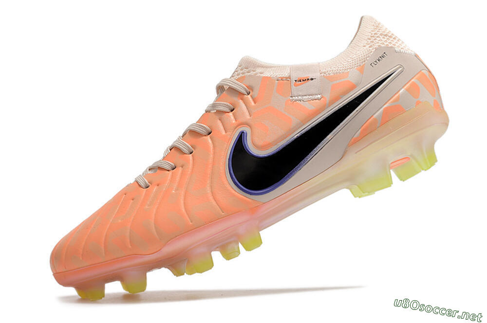 Men's Nike Tiempo Legend 10 Elite FG Football Boots - Orange/Black/Guava Ice 5
