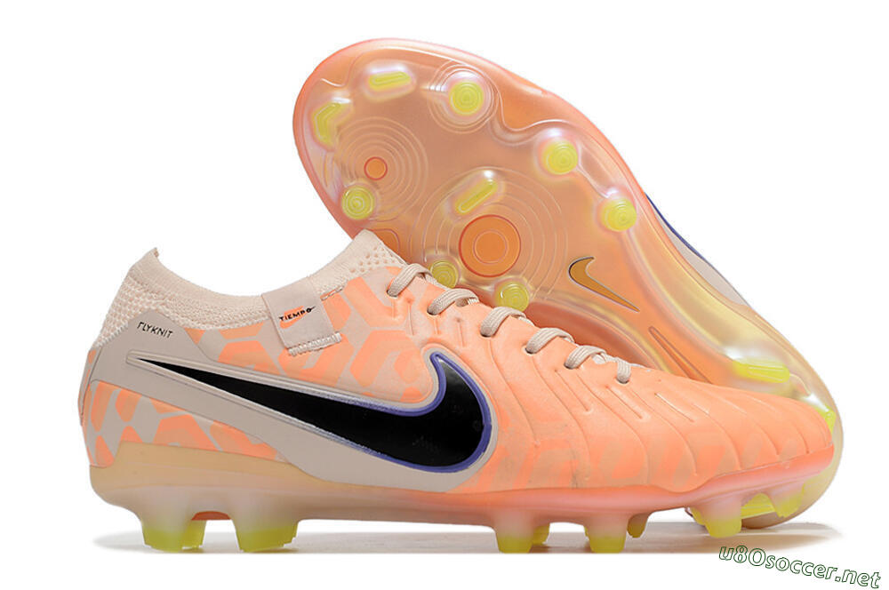 Men's Nike Tiempo Legend 10 Elite FG Football Boots - Orange/Black/Guava Ice 2