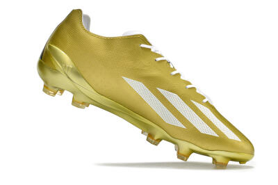 Men's Adidas X Crazyfast.1 FG Football Boots - Gold/White