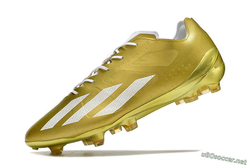 Men's Adidas X Crazyfast.1 FG Football Boots - Gold/White 5