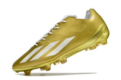 Men's Adidas X Crazyfast.1 FG Football Boots - Gold/White