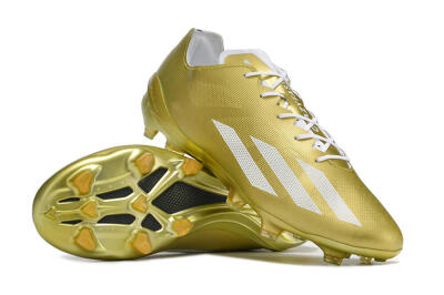 Men's Adidas X Crazyfast.1 FG Football Boots - Gold/White