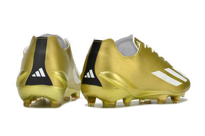 Men's Adidas X Crazyfast.1 FG Football Boots - Gold/White