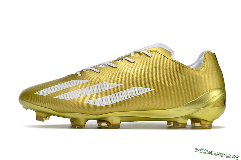 Men's Adidas X Crazyfast.1 FG Football Boots - Gold/White 0
