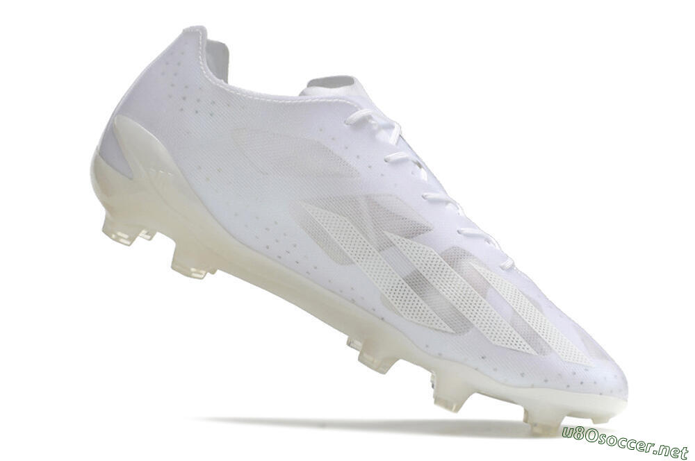 Men's Adidas X Crazyfast.1 FG Football Boots - White/White 4