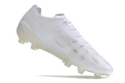 Men's Adidas X Crazyfast.1 FG Football Boots - White/White
