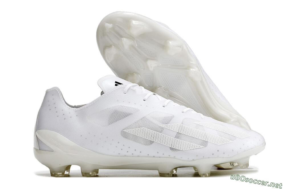 Men's Adidas X Crazyfast.1 FG Football Boots - White/White 2