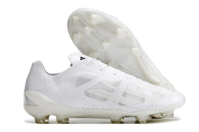 Men's Adidas X Crazyfast.1 FG Football Boots - White/White