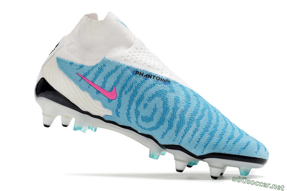 Men's Nike Phantom GX Elite DF SG Football Boots - White/Blue/Pink 4
