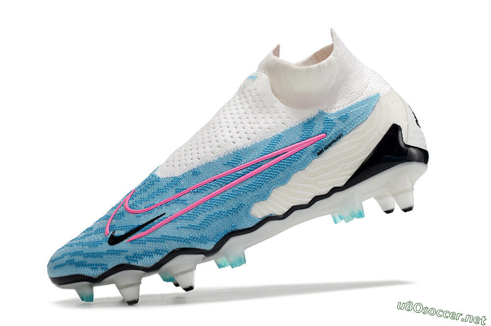 Men's Nike Phantom GX Elite DF SG Football Boots - White/Blue/Pink 5