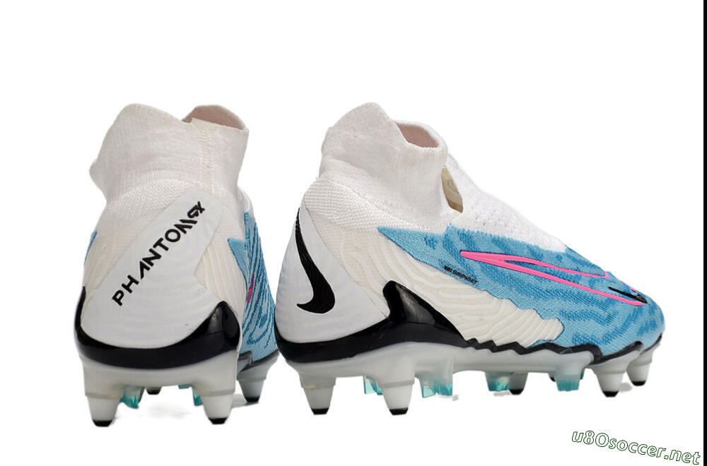 Men's Nike Phantom GX Elite DF SG Football Boots - White/Blue/Pink 6
