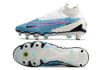Men's Nike Phantom GX Elite DF SG Football Boots - White/Blue/Pink