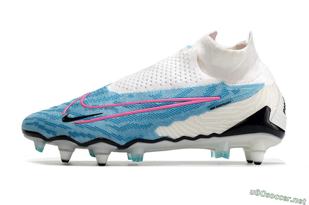 Men's Nike Phantom GX Elite DF SG Football Boots - White/Blue/Pink 0