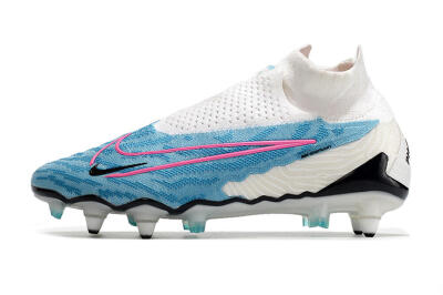 Men's Nike Phantom GX Elite DF SG Football Boots - White/Blue/Pink