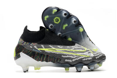 Men's Nike Phantom GX Elite DF SG Football Boots - Black/Grey/Yellow