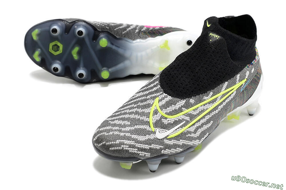 Men's Nike Phantom GX Elite DF SG Football Boots - Black/Grey/Yellow 3