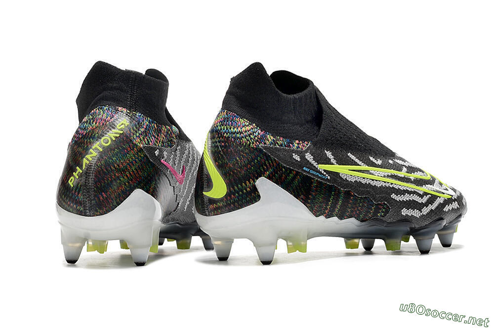 Men's Nike Phantom GX Elite DF SG Football Boots - Black/Grey/Yellow 6