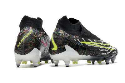 Men's Nike Phantom GX Elite DF SG Football Boots - Black/Grey/Yellow