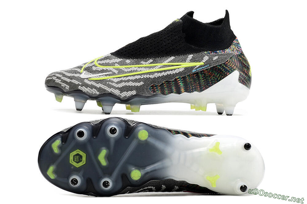 Men's Nike Phantom GX Elite DF SG Football Boots - Black/Grey/Yellow 1