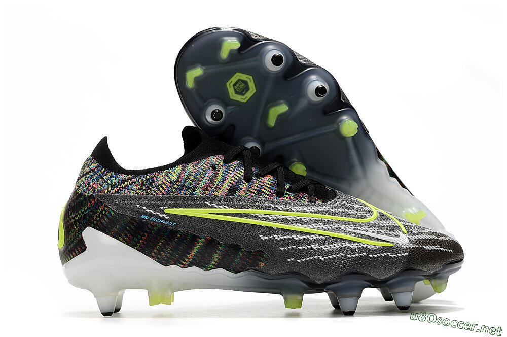 Men's Nike Phantom GX Elite SG Football Boots - Black/Grey/Yellow 2