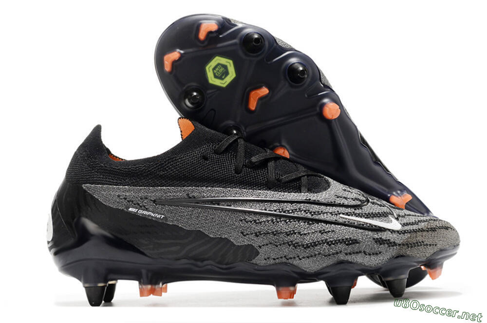 Men's Nike Phantom GX Elite SG Football Boots - Black/Grey/White 2
