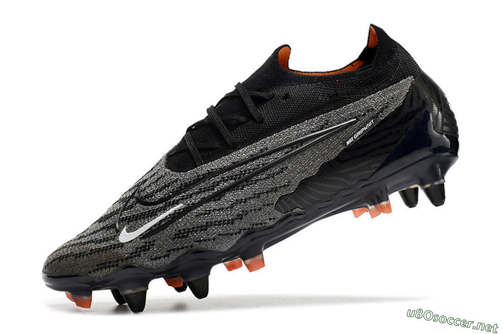 Men's Nike Phantom GX Elite SG Football Boots - Black/Grey/White 4
