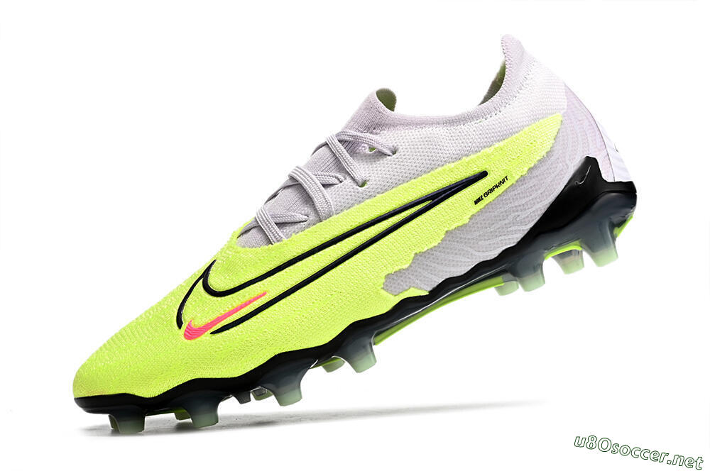 Men's Nike Phantom GX Elite AG Football Boots - Grey/Yellow/Black 5