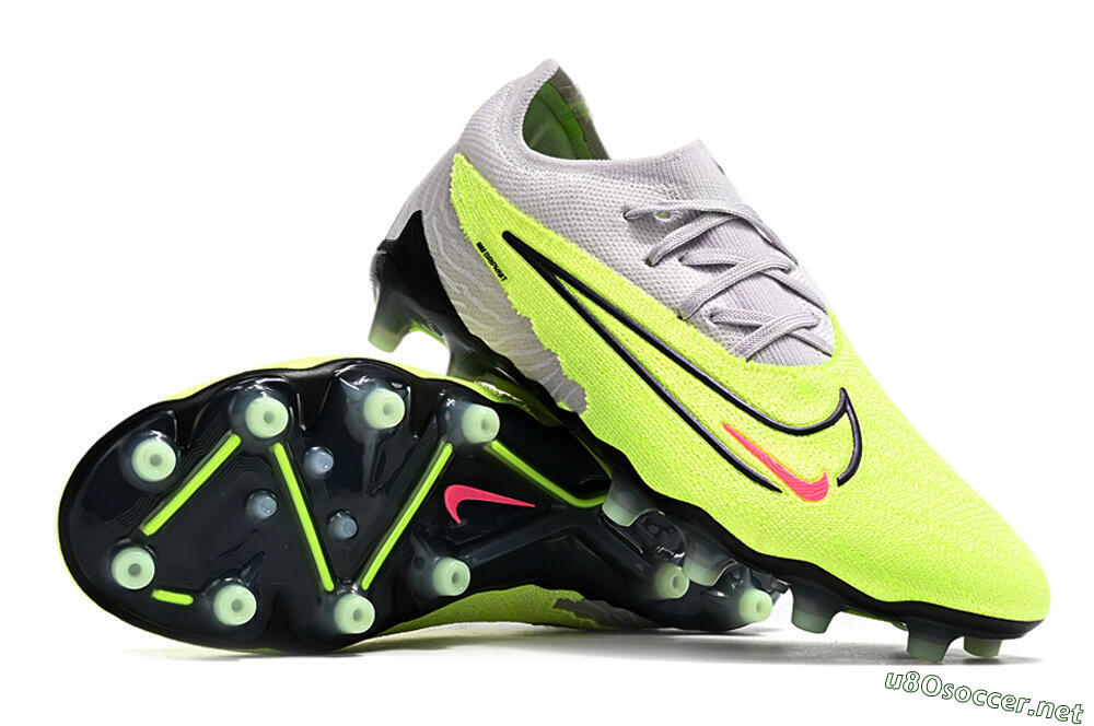 Men's Nike Phantom GX Elite AG Football Boots - Grey/Yellow/Black 3