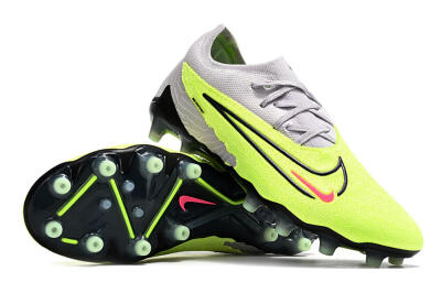 Men's Nike Phantom GX Elite AG Football Boots - Grey/Yellow/Black