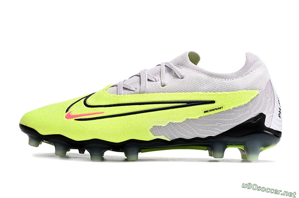 Men's Nike Phantom GX Elite AG Football Boots - Grey/Yellow/Black 0