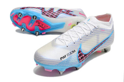 Men's Nike Air Zoom Mercurial Vapor 15 Elite FG Football Boots - White/Grey/Blue