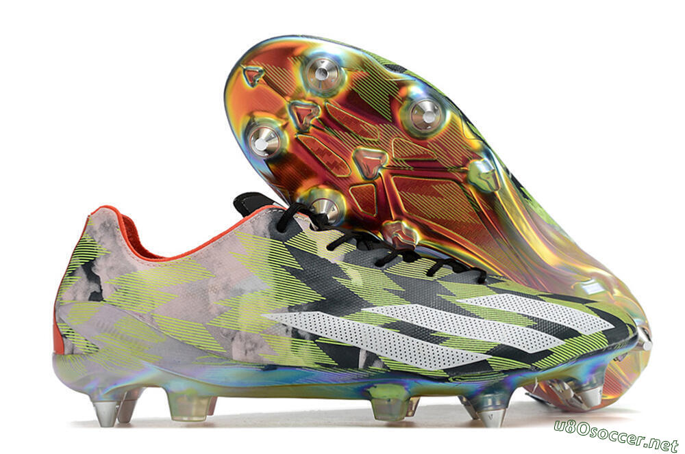 Men's Adidas X Crazyfast Limited Edition SG Football Boots - White/Yellow/Orange/Black 2