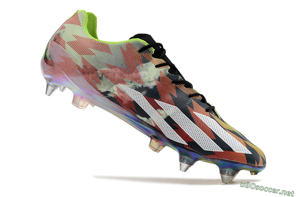 Men's Adidas X Crazyfast Limited Edition SG Football Boots - White/Yellow/Orange/Black 5