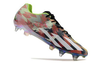 Men's Adidas X Crazyfast Limited Edition SG Football Boots - White/Yellow/Orange/Black