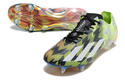 Men's Adidas X Crazyfast Limited Edition SG Football Boots - White/Yellow/Orange/Black