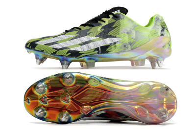 Men's Adidas X Crazyfast Limited Edition SG Football Boots - White/Yellow/Orange/Black