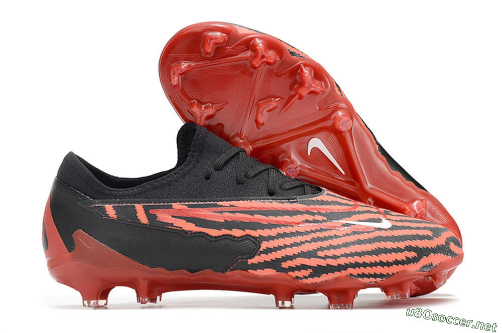 Men's Nike React Phantom GX Academy FG Football Boots - Red/Black/White 2