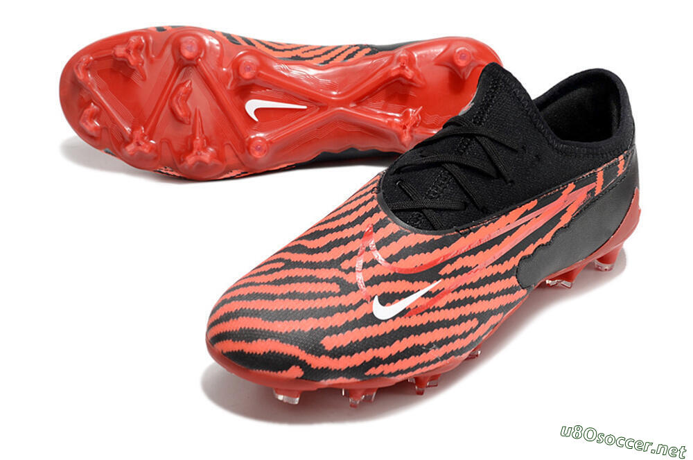 Men's Nike React Phantom GX Academy FG Football Boots - Red/Black/White 3