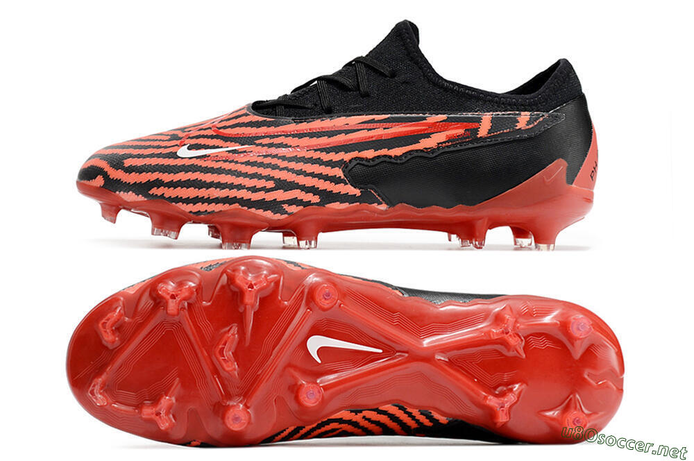 Men's Nike React Phantom GX Academy FG Football Boots - Red/Black/White 1