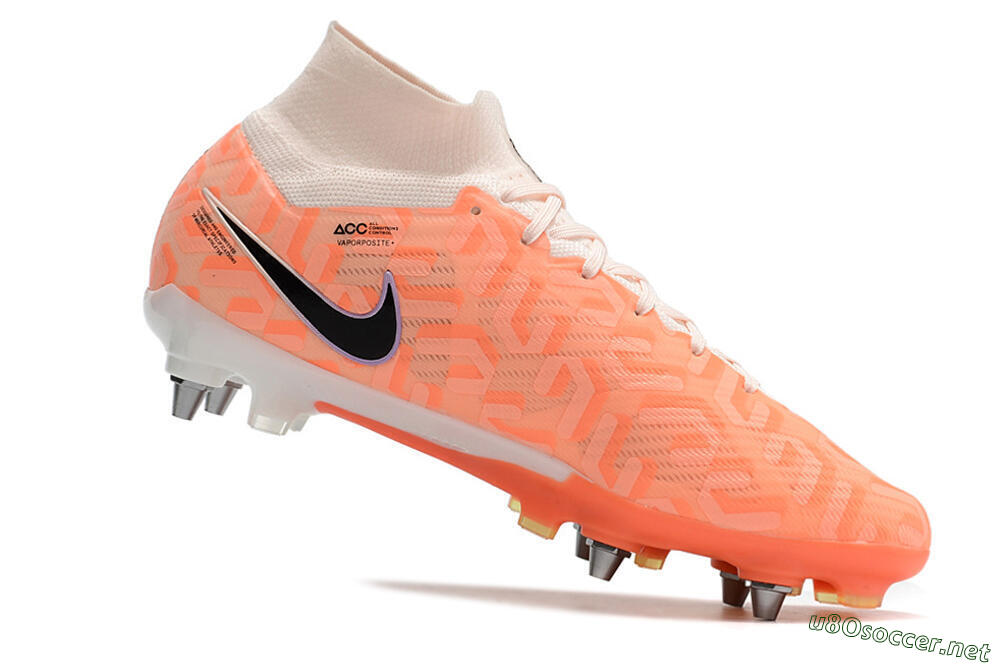 Men's Nike Air Zoom Mercurial Superfly 9 Elite SG Football Boots - Orange/Black/Purple/Yellow 4