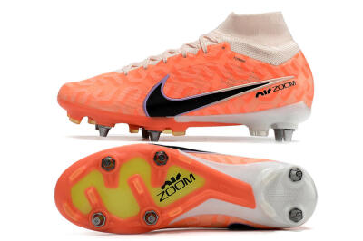 Men's Nike Air Zoom Mercurial Superfly 9 Elite SG Football Boots - Orange/Black/Purple/Yellow