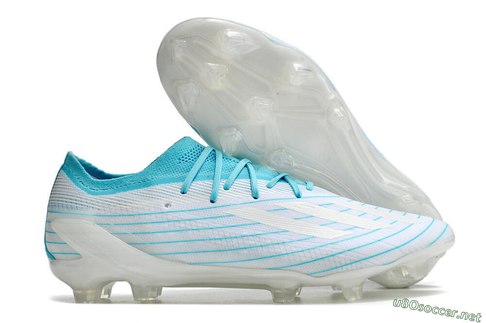 Men's Adidas X Speedportal.1 TF Football Boots - White/Blue 2