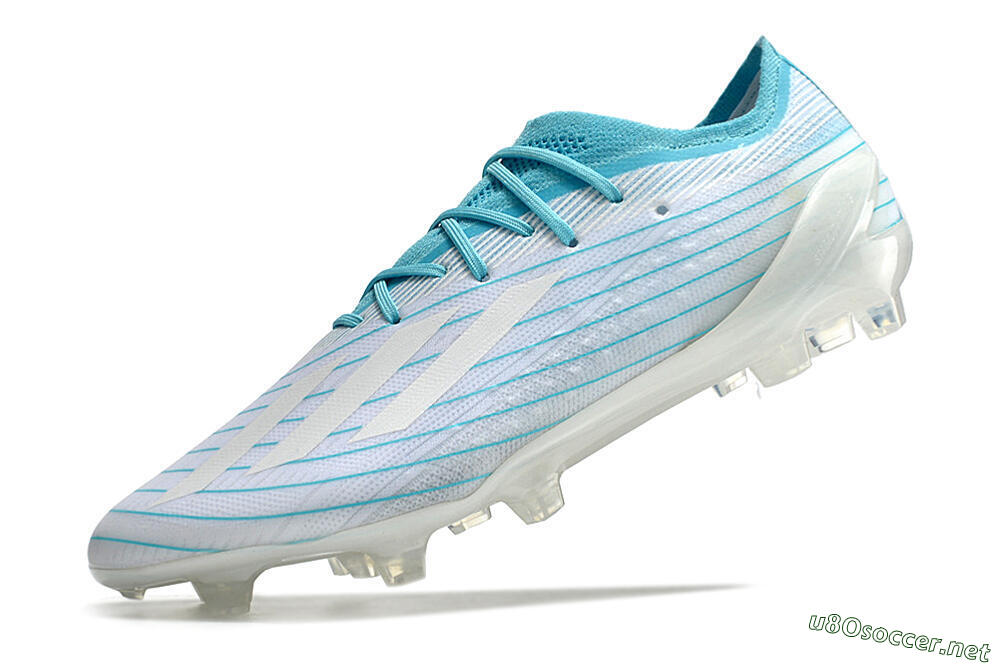 Men's Adidas X Speedportal.1 TF Football Boots - White/Blue 5