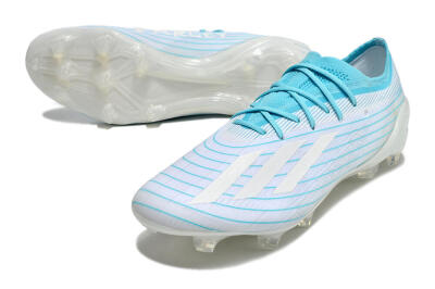 Men's Adidas X Speedportal.1 TF Football Boots - White/Blue